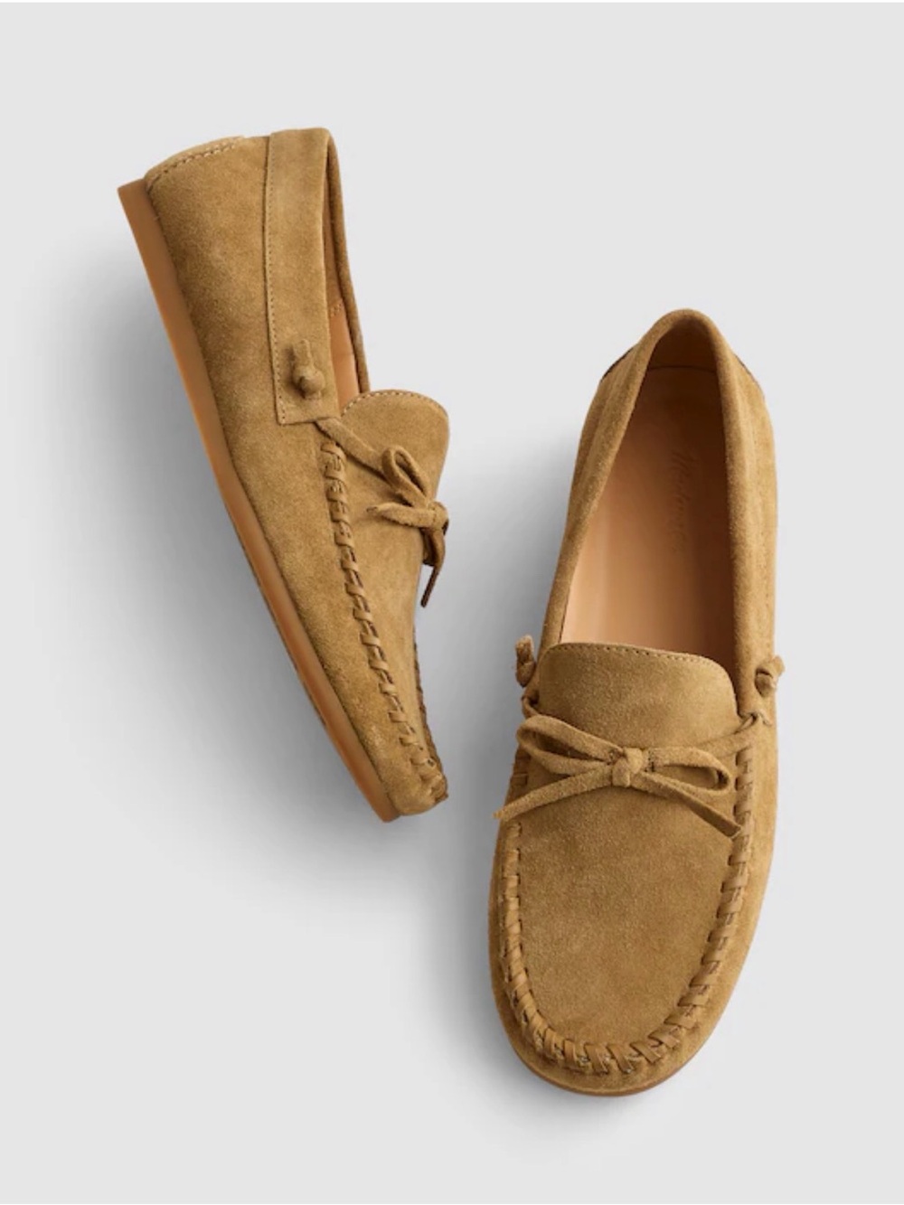 New Madewell women’s Suede Moccasin Loafers in Brown - Classic Casual Slip-On